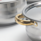 📢📢 -60% AUF 5-TEILIGES KOCHSET! 💎 Robuster Edelstahl, Glasdeckel & Elegante Gold-Akzente