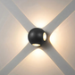 Moderne LED-Wandleuchte mit geometrischem Lichteffekt