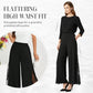 📢📢50 % Rabatt!! ⏰Damenhose mit Blumenmuster aus Spitze, weitem Bein und hoher Taille