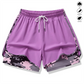 📢📢50 % Rabatt!! ⏰Lässige Sportshorts für Damen mit integriertem Innenfutter