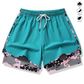 📢📢50 % Rabatt!! ⏰Lässige Sportshorts für Damen mit integriertem Innenfutter