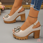 👡 60% RABATT! ✨ Elegante Peep-Toe-Sandalen mit Schnallenabsatz – Stilvoll, Bequem & Perfekt Für Jeden Anlass 🌸