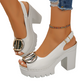👡 60% RABATT! ✨ Elegante Peep-Toe-Sandalen mit Schnallenabsatz – Stilvoll, Bequem & Perfekt Für Jeden Anlass 🌸