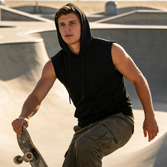 Men's Casual Sleeveless Hoodie Vest