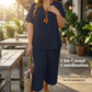 🔥Solange der Vorrat reicht 40 % Rabatt!🎉Damen-Casual-Set: Kurzarm-Oberteil & Weitbein-Hose