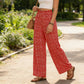 📢📢40 % Rabatt!! ⏰Damen-Hose mit gerafftem Hohem Bund & Weitem Bein – Leicht, vielseitig & eleganter Oversize-Style 🌿