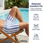 🩳 50% RABATT! 🌊 Herren Gestreifte Schnelltrocknende Leichte Strandshorts – Bequem, Stylisch & Perfekt Für Den Strand & Urlaub 🏖️