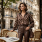 Women’s Button-Down Polka Dot Shirt