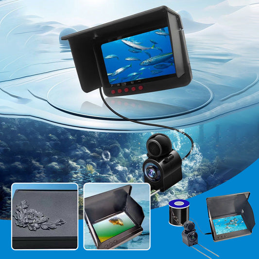 📢📢50 % Rabatt!! ⏰Fischfinder mit Unterwasserkamera – HD-Display, Nachtsicht – für Eis- & Meeresangeln🎣📷