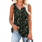 Ärmelloses Top mit Print und Knöpfen für Damen
