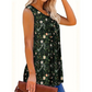 Ärmelloses Top mit Print und Knöpfen für Damen
