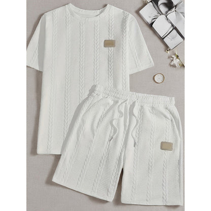 ✨🎑Offre spéciale du moment + livraison gratuite 🔥 Ensemble deux pièces décontracté unie pour homme