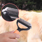 🐾40% RABATT! 🧹 Doppelseitiger Fellpflege-Enthaarbürste für Haustiere – Effektive Entfernung Von Losehaar, Weiche Borsten & Perfekt Für Hunde & Katzen 🐶