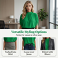 📢Mid-Season Sale: −55% nur für kurze Zeit⏰🌸 Sommerliche Tunika mit Print, Batwing-Ärmeln & Gehschlitz – luftig, bequem & vielseitig für Alltag, Strand & Reisen ☀️