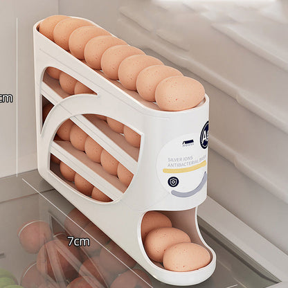 📢📢 JETZT 50 % RABATT!! ⏰ Rollender Eierhalter für den Kühlschrank – Platzsparende Aufbewahrung mit automatischem Nachrutschen für einfachen Zugriff