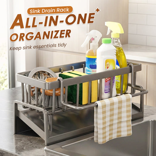 📢📢40 % RABATT !! ⏰ Multifunctional Sink Drain Rack for Kitchen Organization