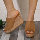 Women's Casual Peep-Toe Wedge Sandals