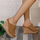 Women's Casual Peep-Toe Wedge Sandals