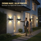 📢📢50 % RABATT !! ⏰Einzigartige, wasserdichte LED-Wandleuchte in Form eines Schmetterlings und einer Fledermaus, solarbetrieben