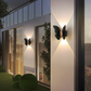 📢📢50 % RABATT !! ⏰Einzigartige, wasserdichte LED-Wandleuchte in Form eines Schmetterlings und einer Fledermaus, solarbetrieben