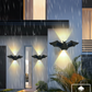 📢📢50 % RABATT !! ⏰Einzigartige, wasserdichte LED-Wandleuchte in Form eines Schmetterlings und einer Fledermaus, solarbetrieben