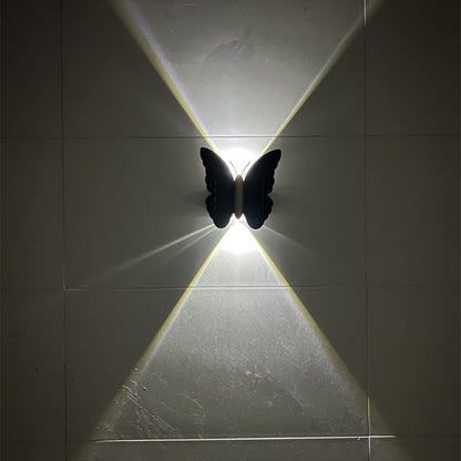 📢📢50 % RABATT !! ⏰Einzigartige, wasserdichte LED-Wandleuchte in Form eines Schmetterlings und einer Fledermaus, solarbetrieben