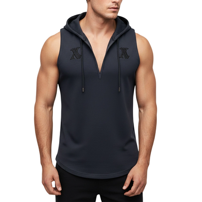 📢📢40 % RABATT !! ⏰🏋️‍♂️ Herren Ärmelloses Workout-Hoodie-Tank-Top – Mjukt Tyg, Kapuschong & Perfekt För Gym, Löpning Eller Chilliga Dagar Hemma 🏃