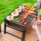 📢📢40 % RABATT !! ⏰Faltbarer tragbarer Grill mit Schublade und Ständer