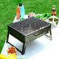 📢📢40 % RABATT !! ⏰Faltbarer tragbarer Grill mit Schublade und Ständer