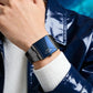 ⌚ 50% RABATT! 💼 Herren-Quarzarmbanduhr im quadratischen Design – Edelstahlband, wasserdicht & modern – Ideal für Alltag & Business ✨