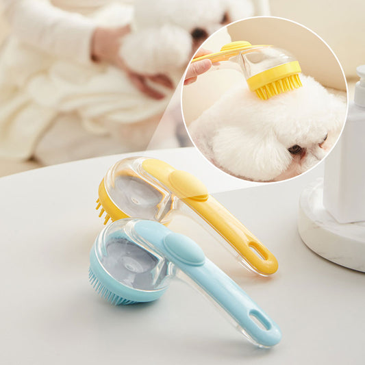 📢📢50 % RABATT !! ⏰Bade-Bürste für Haustiere mit langem Stiel und Shampoo-Spender