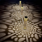 Solar Powered Garden Stake Light with Hollow-Carved Pattern