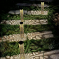Solar Powered Garden Stake Light with Hollow-Carved Pattern