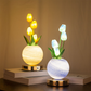 🌷JETZT 50 % RABATT!! 🌸 Elegante Tulpenstrauß-Nachtlampe – Romantische Blumenlampe, Schlafzimmer Deko Nachtlicht