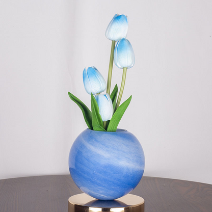 🌷JETZT 50 % RABATT!! 🌸 Elegante Tulpenstrauß-Nachtlampe – Romantische Blumenlampe, Schlafzimmer Deko Nachtlicht