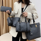 📢📢50% Rabatt  !!⏰ Stylishes 6-in-1-Mutter-Kind-Taschenset – Bedruckt, vielseitige Schultertasche, Crossbody- & Handtasche für den täglichen Gebrauch 🌿