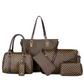 📢📢50% Rabatt  !!⏰ Stylishes 6-in-1-Mutter-Kind-Taschenset – Bedruckt, vielseitige Schultertasche, Crossbody- & Handtasche für den täglichen Gebrauch 🌿