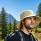 Outdoor-Sonnenhut mit breiter Krempe und Kinnriemen
