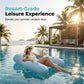 🏊‍♀️☁️ Skin-Friendly PVC Pool Lounger Float – 📢📢50% Rabatt  !!⏰Hautfreundlich, bequem, perfekt für Pool & Meer. 🔥💦