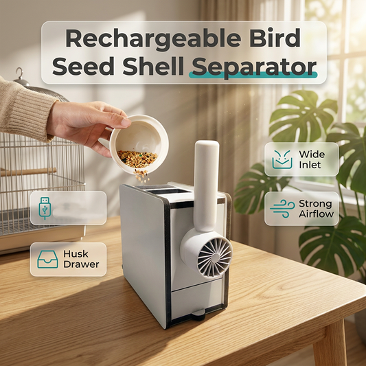 📢📢50% Rabatt  !!⏰Rechargeable Bird Seed Shell Separator
