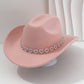 📢📢 40 % RABATT !! ⏰Damen Strass-Herz Cowboyhut Eleganter Französischer Jazz Fedora