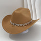 📢📢 40 % RABATT !! ⏰Damen Strass-Herz Cowboyhut Eleganter Französischer Jazz Fedora