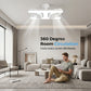 🌬️✨Deckenventilator mit Doppelkopf und LED-Licht – modernes Design mit Fernbedienung für Wohnzimmer & Schlafzimmer