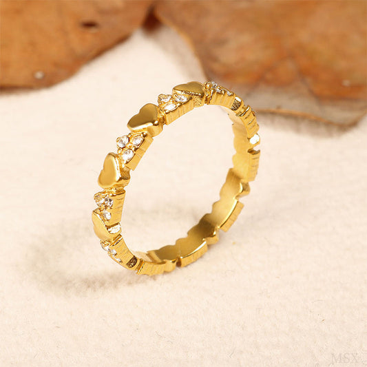 📢📢 40 % RABATT !! ⏰ Eleganter Herzring für Damen – Ewigkeitsring mit funkelndem Zirkonia – Zeitloses Design, perfekt als Liebesbeweis oder für den täglichen Glamour – ein Symbol der Zuneigung ❤️✨