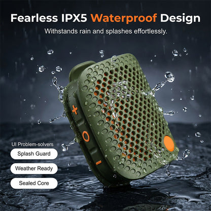 📢📢40% RABATT !!⏰Tragbarer Bluetooth-Lautsprecher mit TWS Stereo, IPX5 Wasserdicht, Mini Kabellos