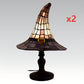 Enchanting Ambiance Stained Glass Witch Lamp