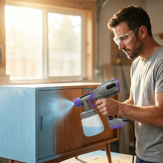 📢📢40 % RABATT !! ⏰Elektrische Farbsprühpistole – Mit 5 Düsen, einstellbarer Sprühmenge & breitem Sprühbild – Ideal für Wände, Möbel & DIY-Projekte ✨