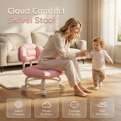 🪑 50% RABATT! ⏰ Leichter Rollhocker mit 360°-Lenkrollen 🛋️