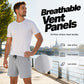 Men's Quick Dry Sports Shorts with Zipper Pockets