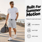 Men's Quick Dry Sports Shorts with Zipper Pockets